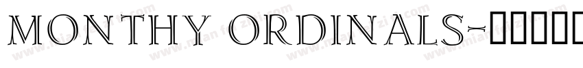 Monthy Ordinals字体转换